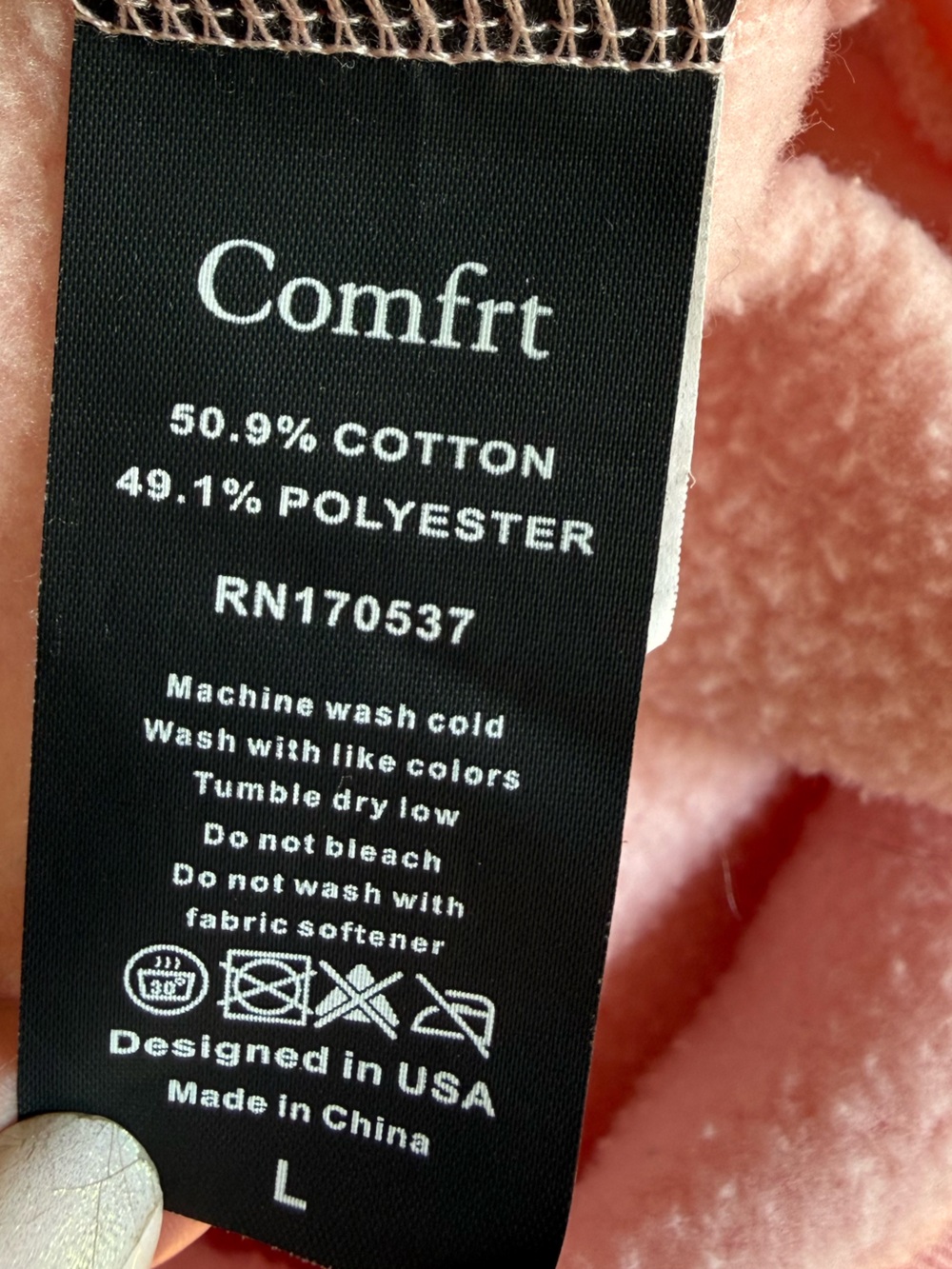 COMFRT LARGE CLOUD TOUCH PASTEL EDIT ZIP OVERSIZED HOODIE BUBBLEGUM PINK LTD ED - Picture 6 of 10